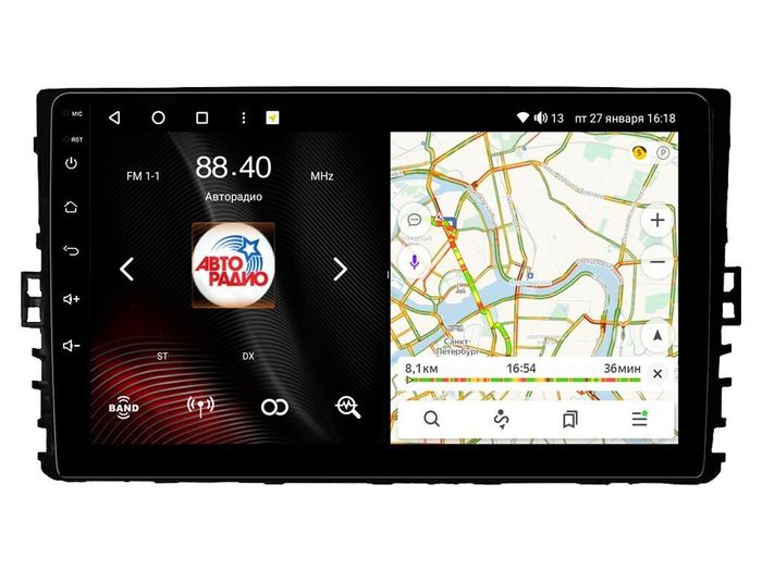 Магнитола для Volkswagen Jetta 2018-2022 - Vaycar VA81U-0999 на Android 13, Быстрая, 4G SIM-слот