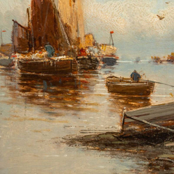 Винтаж: Картина «Морской Пейзаж»