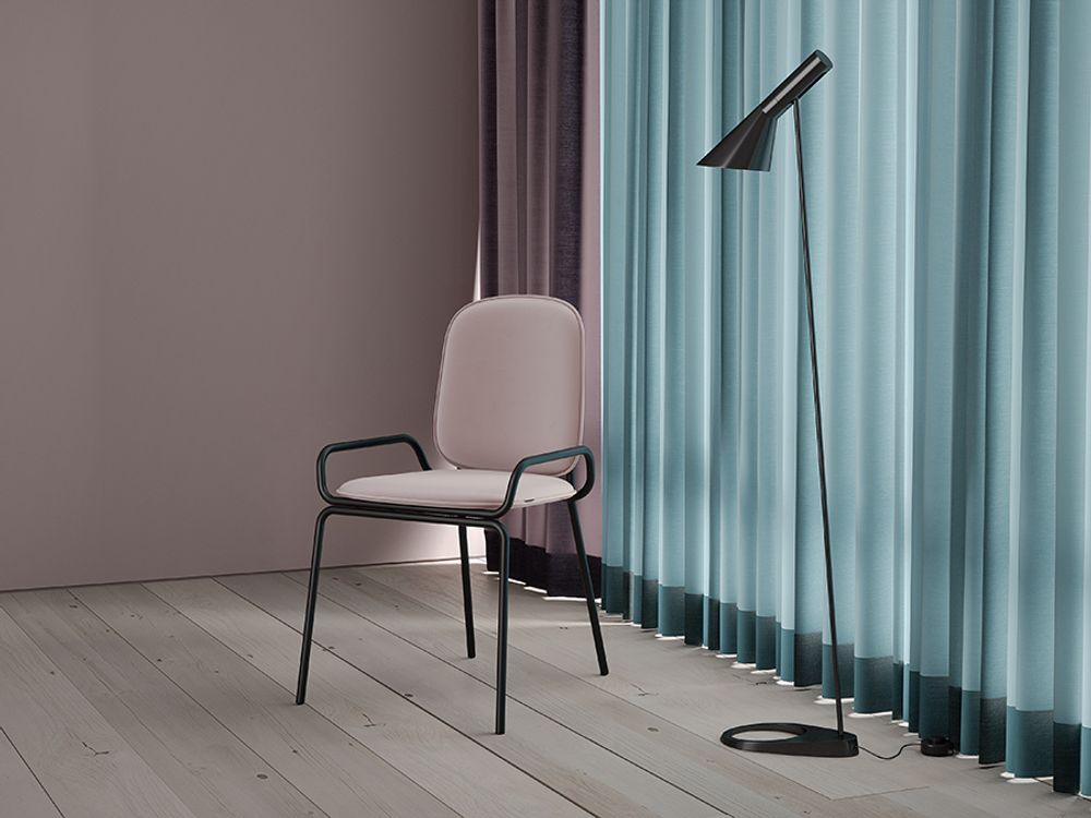 Стул Ror, Double Frame, велюр, черный/розовый