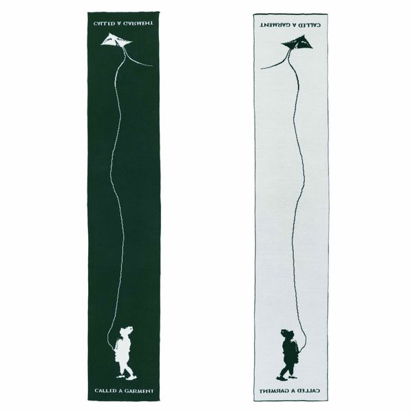 Шарф Kite Reversible Зелено-молочный - фото 2