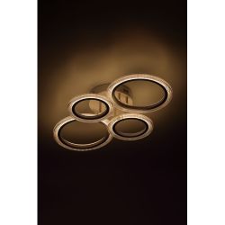 Светильник потолочный светодиодный ЭРА Модерн Ring CLL-1-59W 3K-6,5K RC WH с ДУ белый