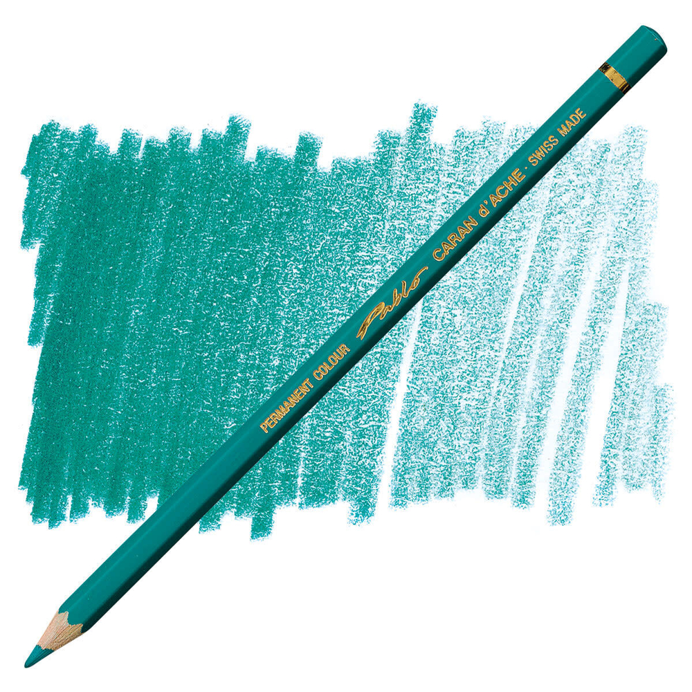 Caran d'Ache Pablo. 190 Greenish Blue