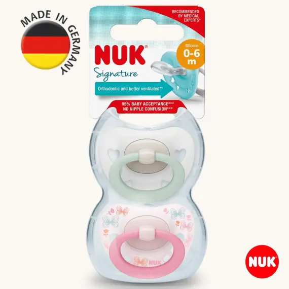 Пустышка Nuk силикон ортодонтическая 2 шт.