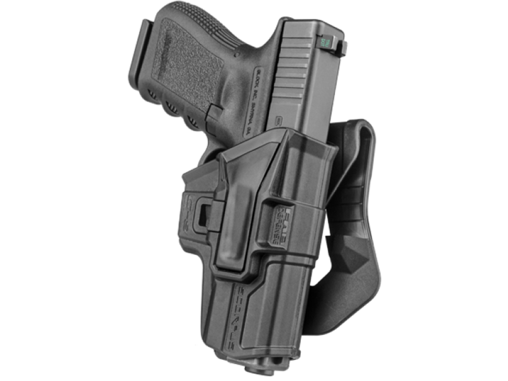 Кобура поворотная для Glock 9 мм (правша), зеленый, черный, Fab Defense