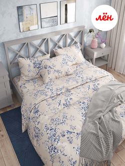 Пододеяльник Сказка "Райский сад" 1,5-спальный на молнии 145х215 см, лён