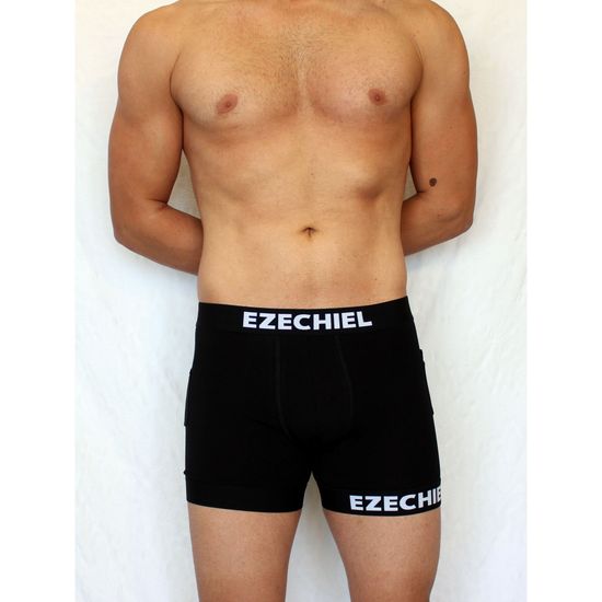 Мужские трусы боксеры черные Boefje Ezechiel