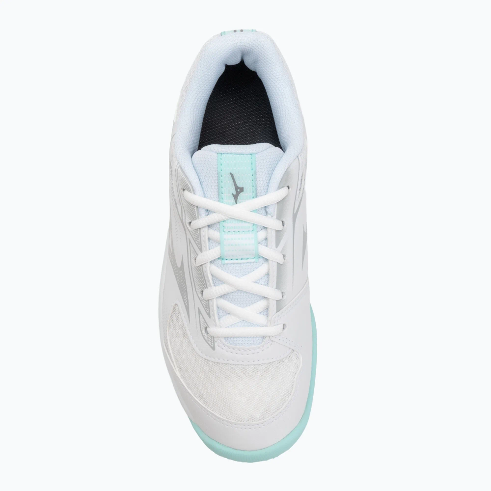 Женские Кроссовки волейбольные Mizuno Cyclone Speed 5 white/blue tint