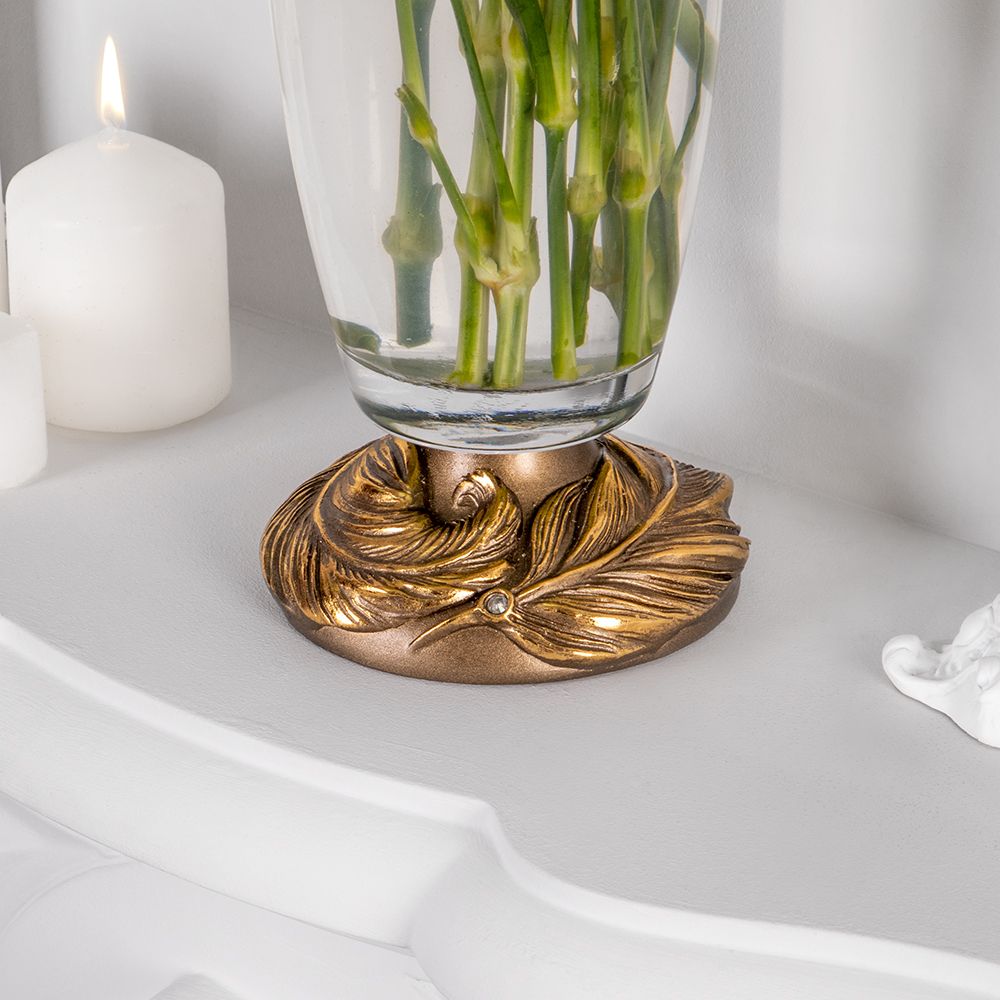 Ваза для цветов Боа Флора Бронза