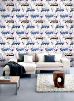 Граффити-9 (красно-коричневая)