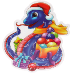 Наклейка на стекло «Синяя полоса» 20*20 см