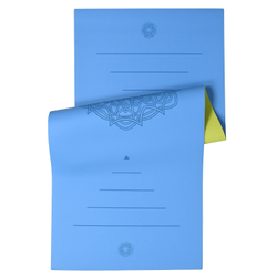 Ультрацепкий 100% каучуковый коврик для йоги Ornament Blue 185*68*0,5 см нескользящий