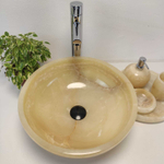 Раковина из оникса Bowl Yellow TinLip BO-61090 40*40*15