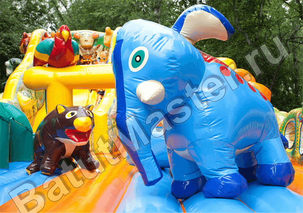Коммерческий надувной батут "Нильский крокодил"