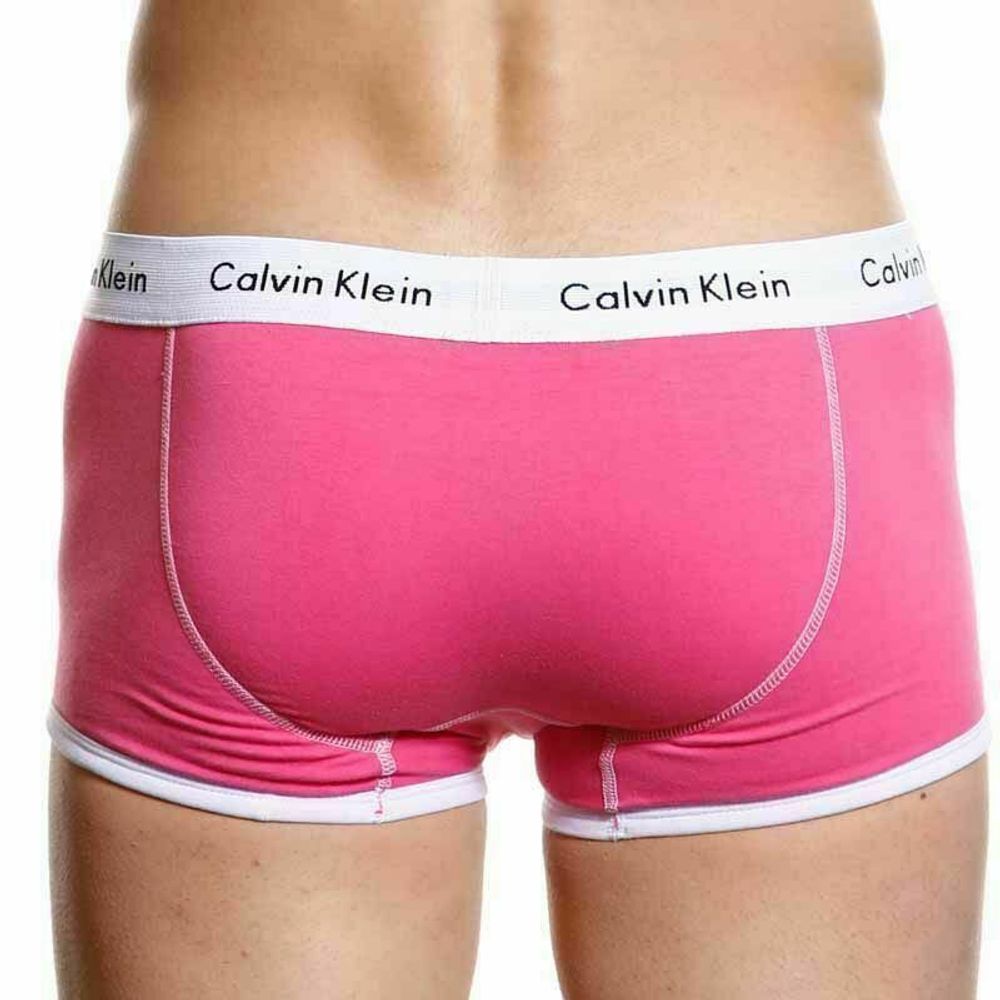 Мужские трусы хипсы розовые Calvin Klein 365 Pink