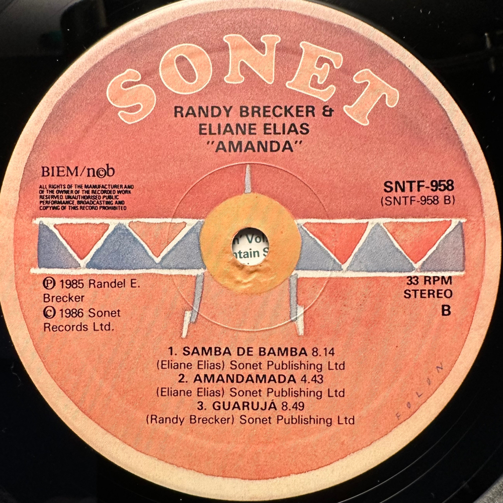 Randy Brecker & Eliane Elias - Amanda (Англия 1985г.)