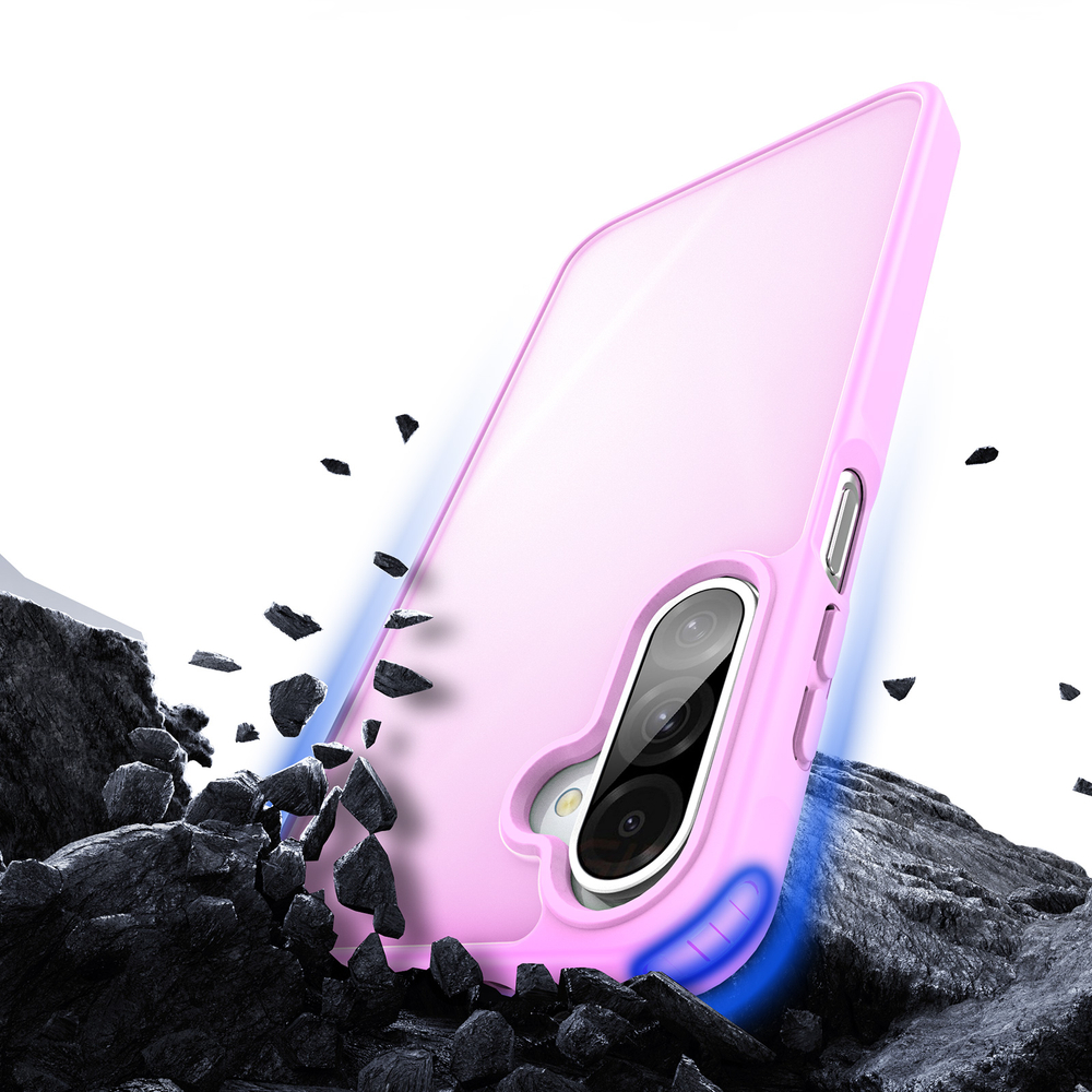 Прозрачный матовый чехол розового цвета (Rose Pink) для Samsung Galaxy A26 5G, серия Yind Series от Dux Ducis