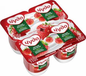 ЙОГУРТ КЛУБНИКА ЗЕМЛЯНИКА 2.5% 115ГР ЧУДО