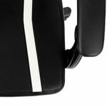 Кресло компьютерное BRABIX "Shooter GM-123", 2 подушки, экокожа, черное/белое, 533191