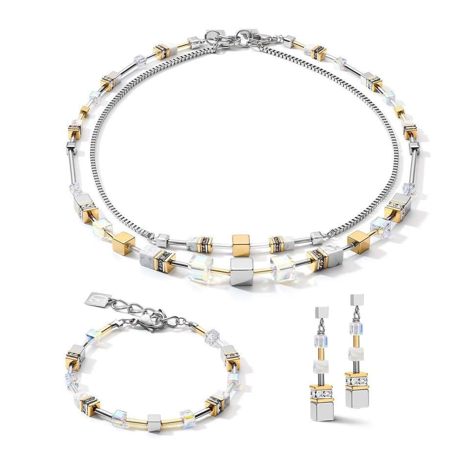 Серьги Coeur de Lion 4-In-1 Gold-Silver 5007/21-1617