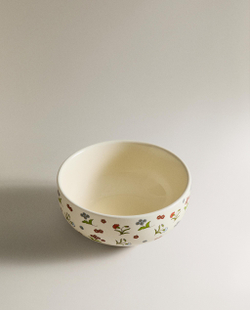 Zara Home миска из каменной керамики, цвет разноцветный, 14 см