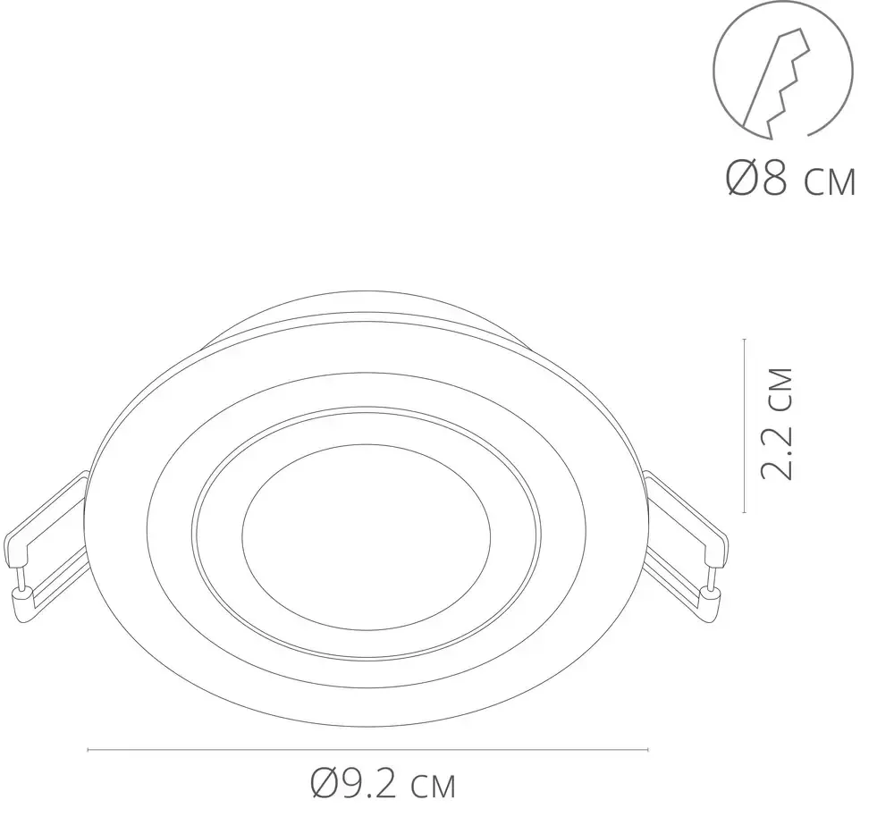 Точечный встраиваемый светильник Arte Lamp