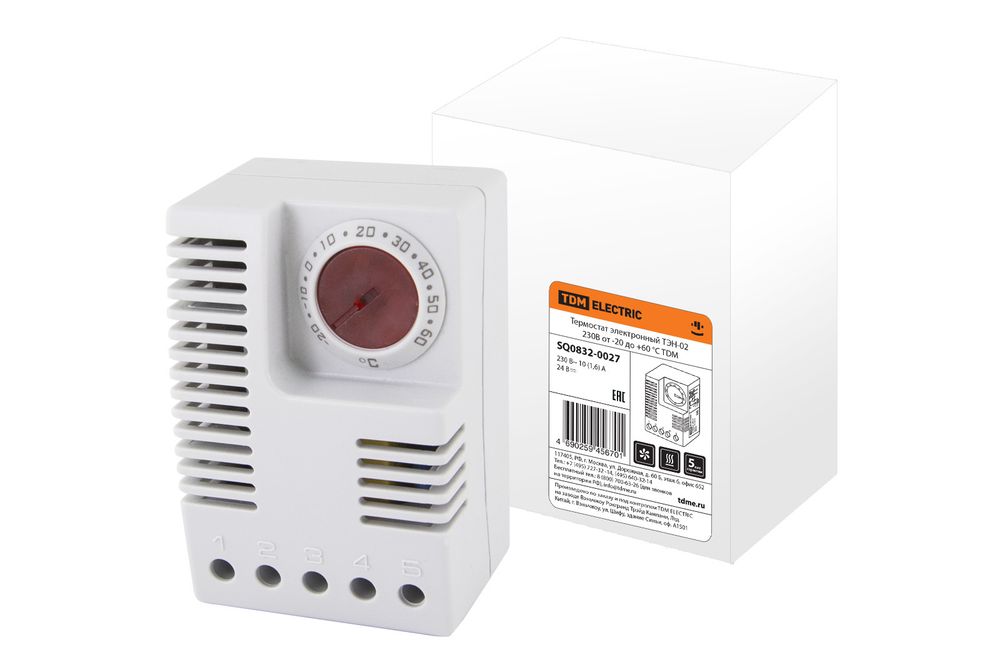 Термостат электронный ТЭН-02 230В от -20 до +60 °C TDM SQ0832-0027