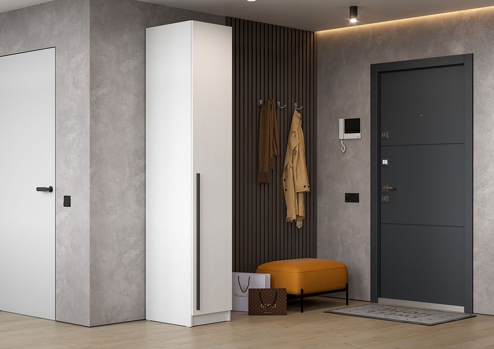 Шкаф одностворчатый Берген ШК-400 (белое дерево/белое дерево), Интерьер Центр, г.Пенза