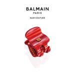 Balmain Hair Couture Заколка-краб Страстный Алый размер XS PINCE A CHEVEUX EXTRA SMALL