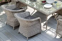 "Равенна" плетеное кресло из искусственного ротанга, цвет бежевый