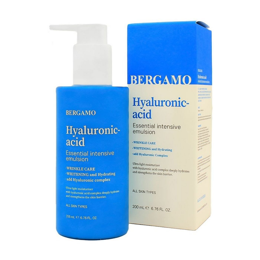 [Bergamo] Hyaluronic Acid Essential Intensive Emulsion - Интенсивная Эмульсия с гиалуроновой кислотой, 200 мл