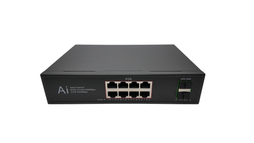 Коммутатор POE 08G02GB на 4 порта Full Gigabit  8+2SFP Built-in - POE RJ45 Порт: 1 Гбит/с