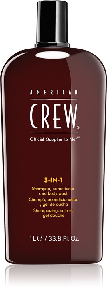 American Crew шампунь, кондиционер для волос и гель для душа 3в1 для мужчин Hair &amp; Body 3-IN-1