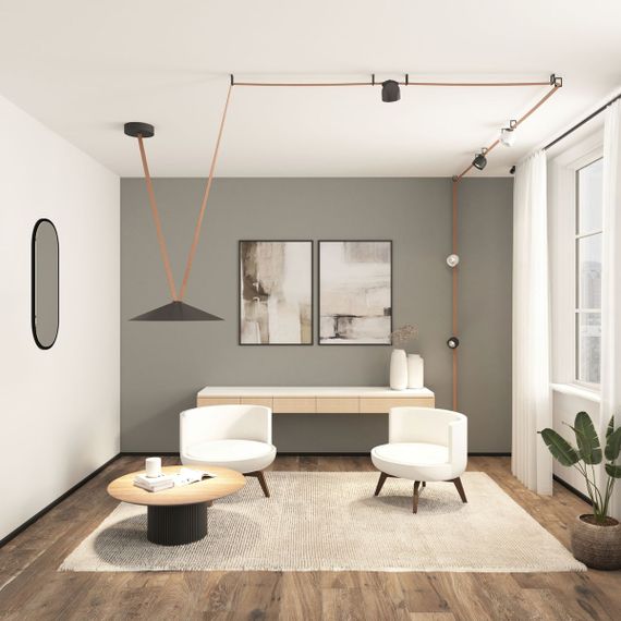 Трековый светодиодный светильник Denkirs Belty Spot DK5540-BK