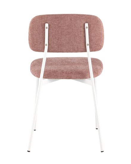 Стул Chao розовый белые ножки