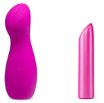 Лиловый вибромассажер B1 - 13,97 см. (Цвет: лиловый)