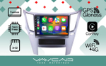 Магнитола для Subaru Legacy 5, Outback 4 2009-2014 (левый руль, рамка серебро) - Vaycar VA71-0061 на Android 13, 8-ядер, 4G SIM-слот