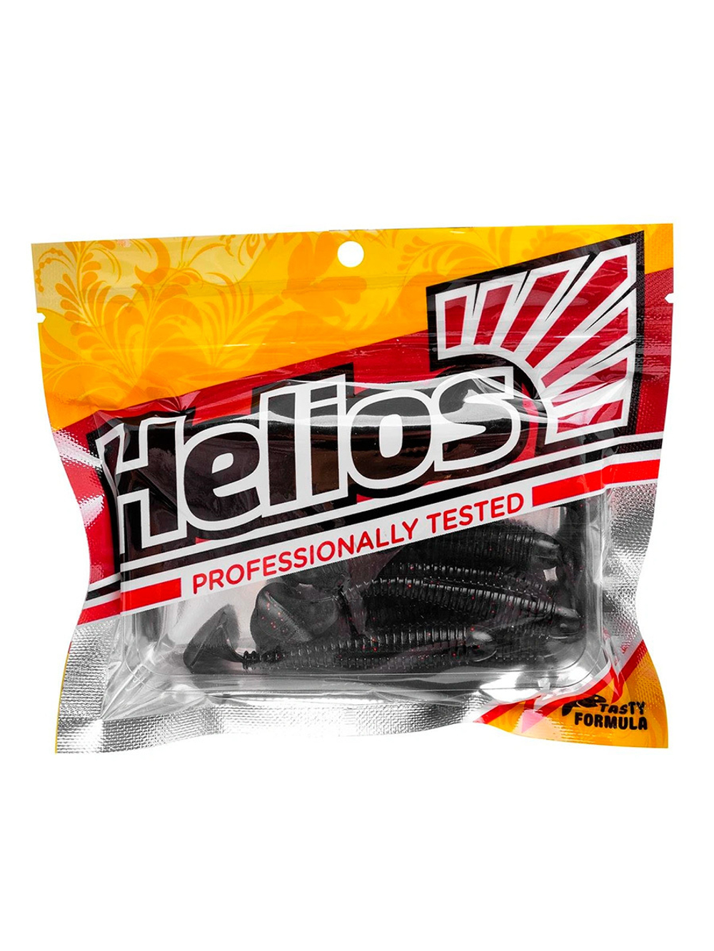 Виброхвост Helios Catcher 3,55"/9 см Black & Pearl 5шт. (HS-2-028)