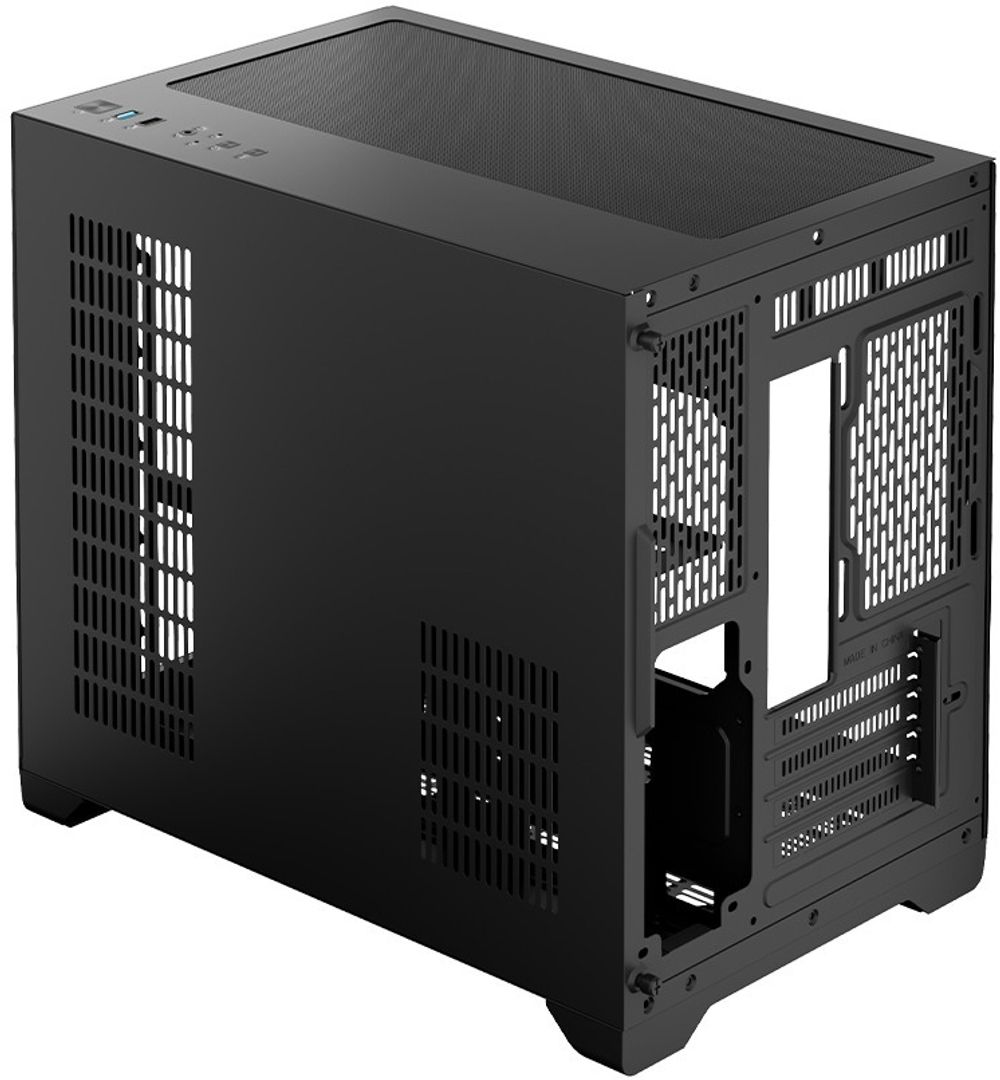Корпус mATX 1STPLAYER MEGAVIEW MV6-TP ARGB Black
