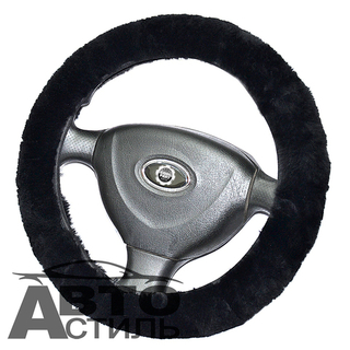 Оплетка на руль круглая Coolpart MAXIMAL Австралия (38*38) - МЕХ - AB-BL черная