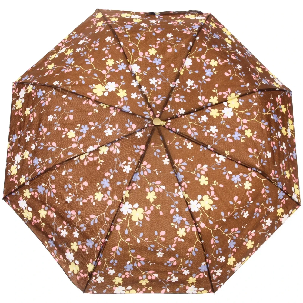 Зонт женский полуавтомат «Лагуна», микс 6 цветов, 8 спиц, d-100см, длина в слож. виде 30см