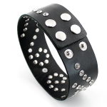 Ошейник широкий со стразами и поводком цепочкой кожа черный