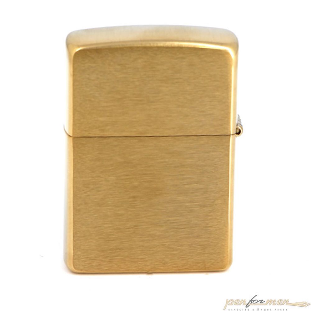 Зажигалка ZIPPO Antique Brass золотистая (204)