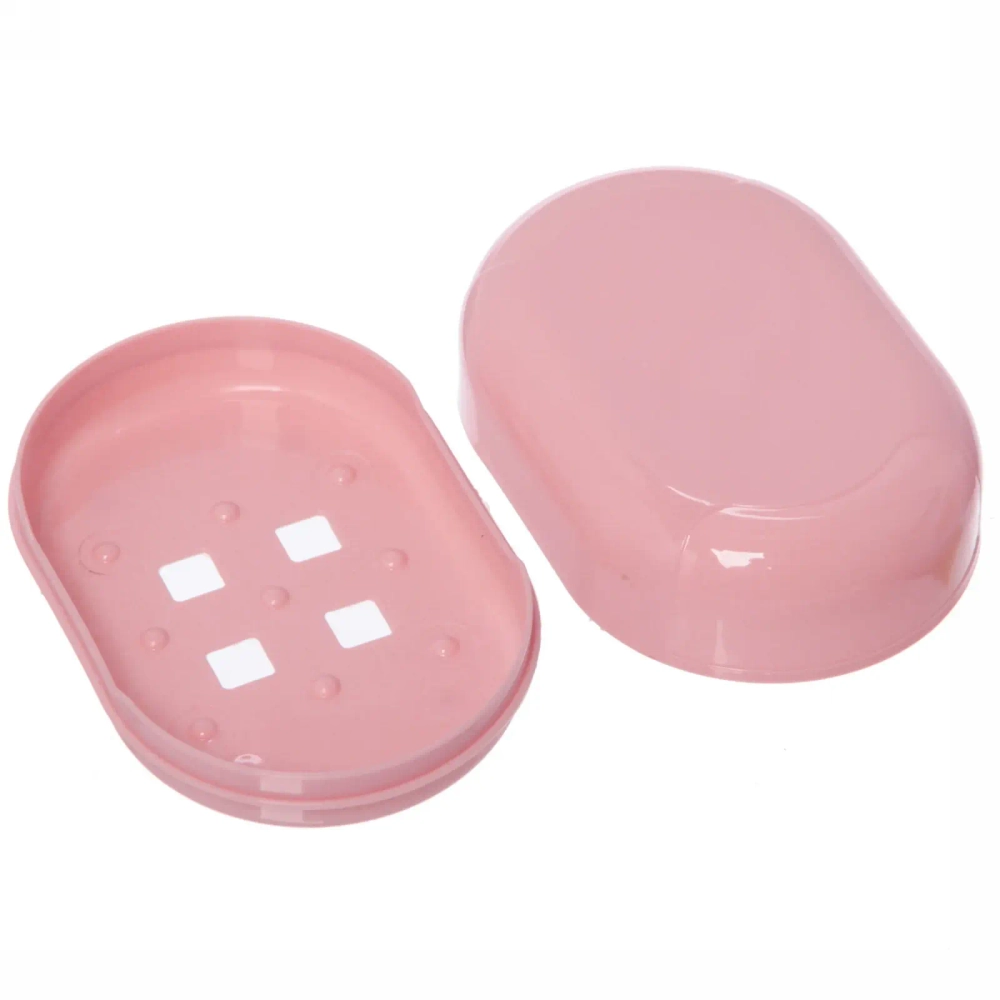 Набор банный дорожный 4шт «Traveler - Полоска», микс 2 цв., (мочалка, футляр 2шт, расческа), 21*12*7см✦