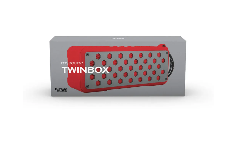 Портативная акустика Rombica Mysound Twinbox, 10 Вт, красный