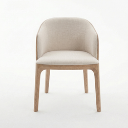 Дизайнерский стул MAKK с подлокотниками cream