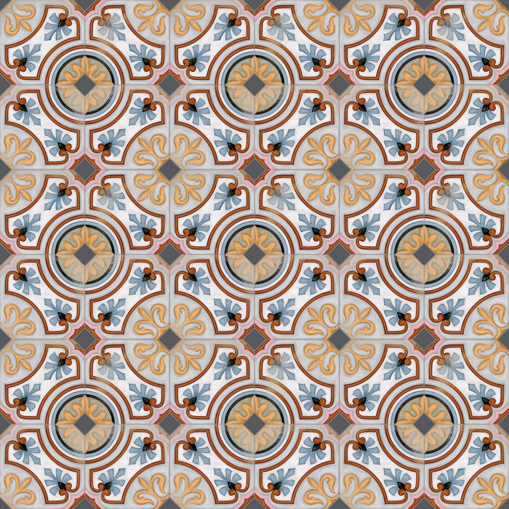 Vives Vodevil Octogono Diglas Multicolor 20x20