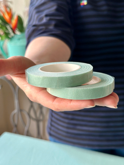 Тейп лента светлая флористическая 13 мм * 27 м (цвет мятный, 2шт.)