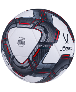 Мяч футбольный Grand №5, белый/серый/красный