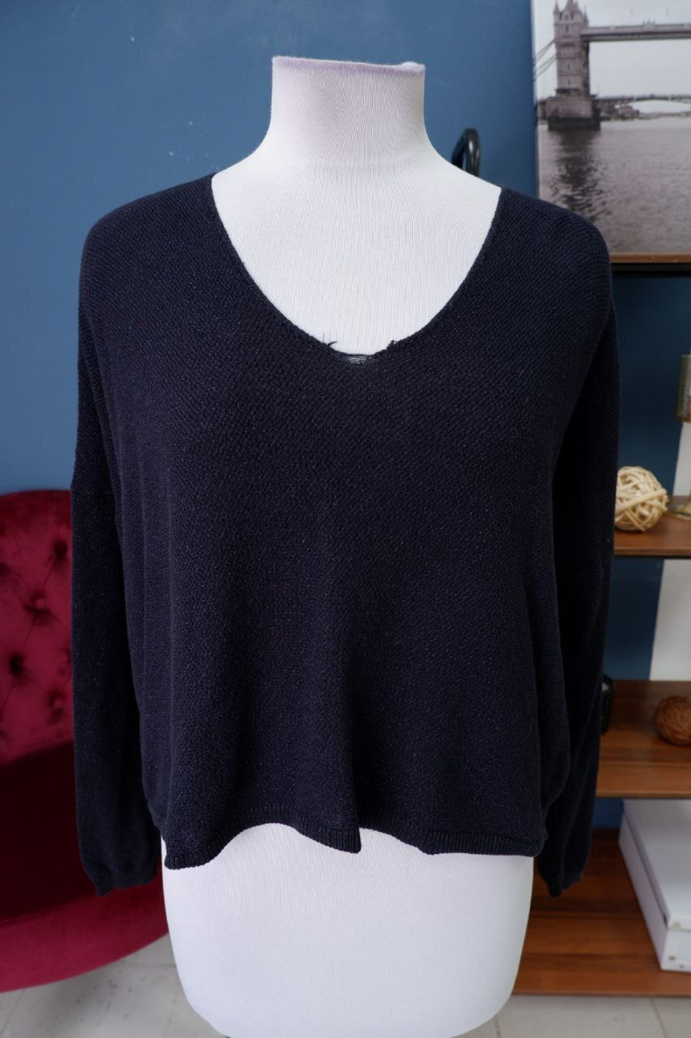 Джемпер Mango с люрексом 46 размер