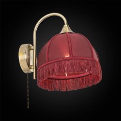 Citilux Базель CL407313 Бра с бордовым абажуром и выключателем